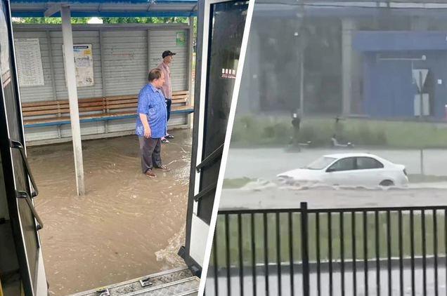 Сибирские города ушли под воду: мощный ливень затопил улицы Новосибирска и Красноярска