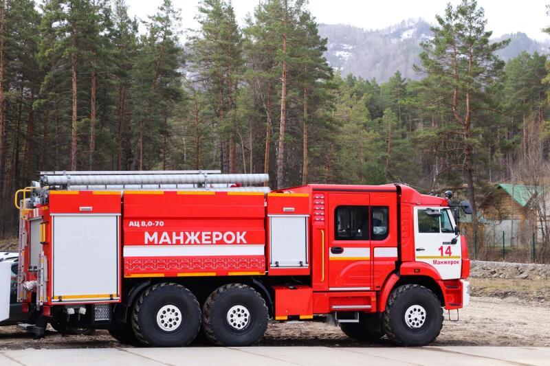 В селе Манжерок Горного Алтая открыли новую пожарную часть для защиты шести населённых пунктов