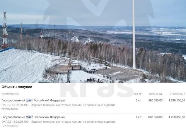 Триколоры на Николаевской сопке обойдутся в шесть миллионов рублей