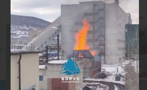 Пожар на Красноярском химико-металлургическом заводе