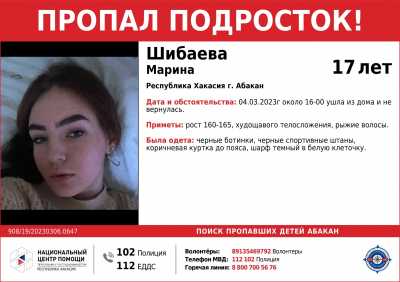 Волонтеры Абакана разыскивают подростка