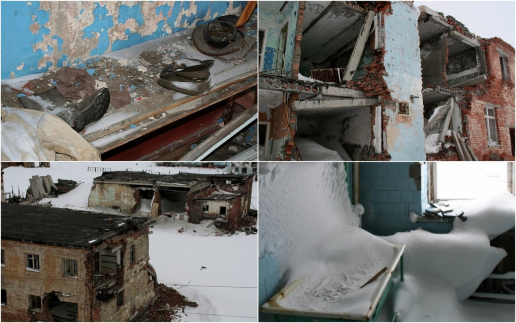 Заброшенный город в Арктике 