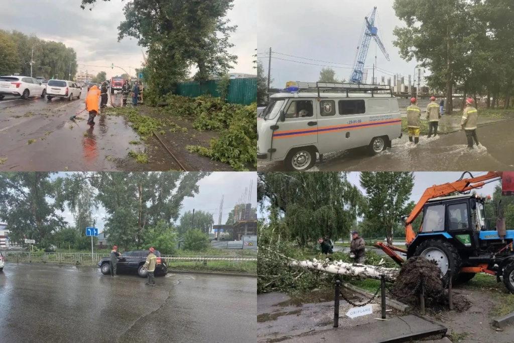Ураган в Барнауле.