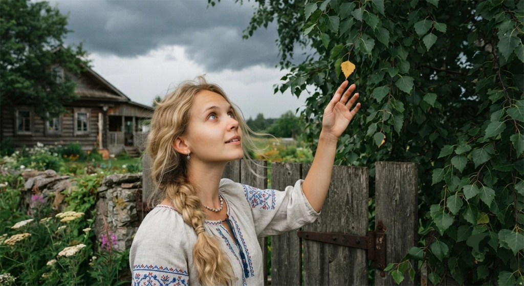 Девушка в деревне