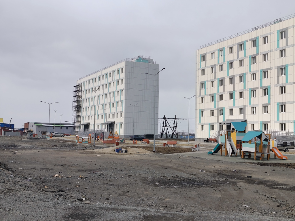 В Норильске ремонтируют недавно построенные дома Многоэтажки