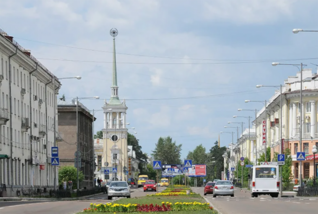 История Ангарска Шпиль Главпочтампа в Ангарске