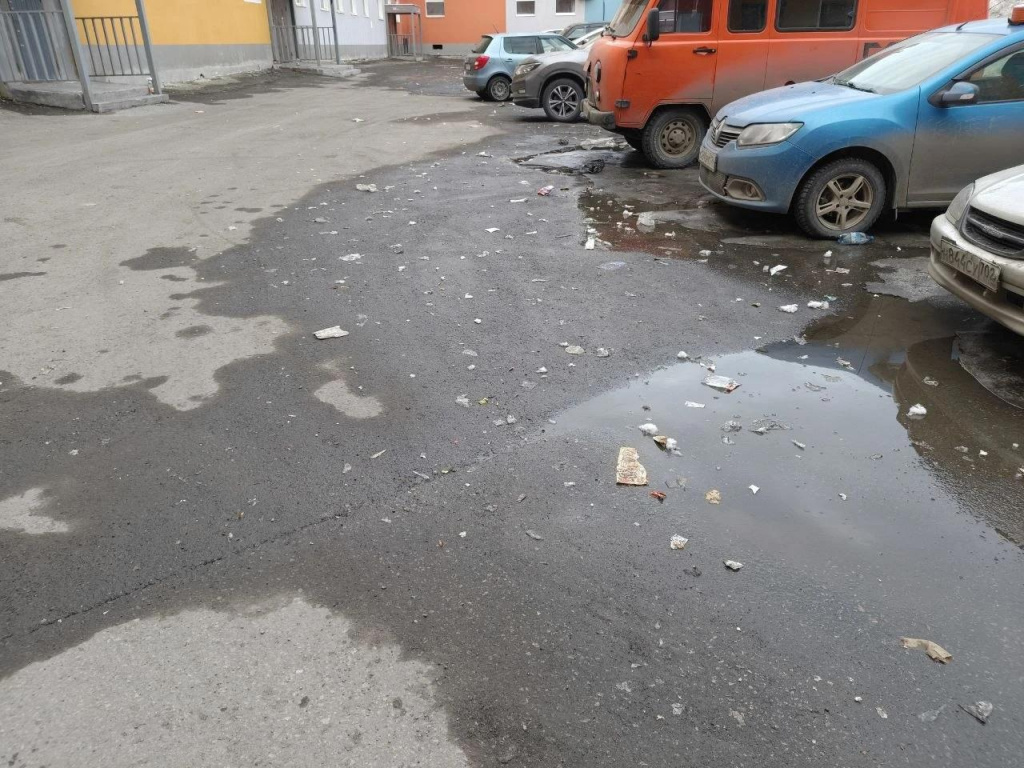 Мусор разносит по округе