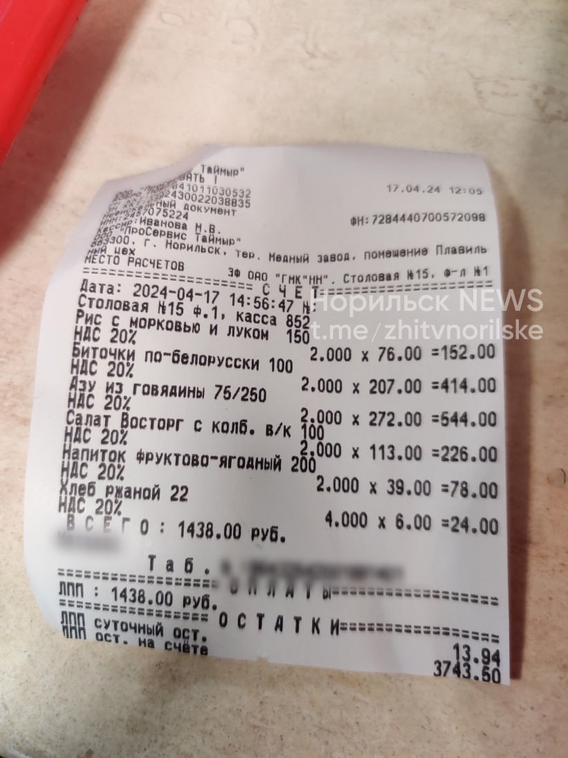 Рынок корпоративного питания Норильска перестал быть монопольным