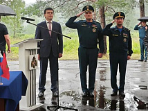 В Красноярском крае заложили капсулу времени на месте будущего полигона МЧС