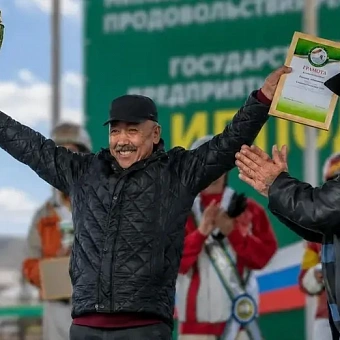 Жеребец хакасского конезаводчика Ивана Миндибекова установил рекорд России 