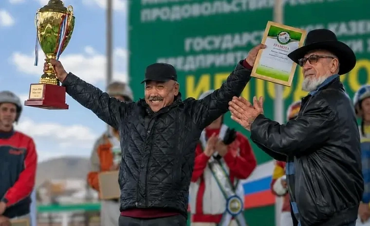 Жеребец хакасского конезаводчика Ивана Миндибекова установил рекорд России 