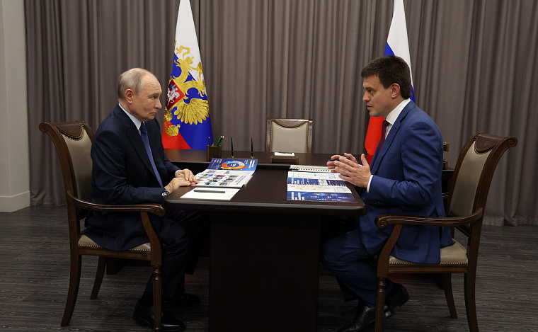 Президент Владимир Путин выслушал доклад губернатора Михаила Котюкова о развитии Красноярского края: вопрос газификации не поднимался