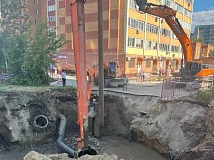 В Горском микрорайоне Новосибирска введён режим повышенной готовности из-за 16-метрового провала