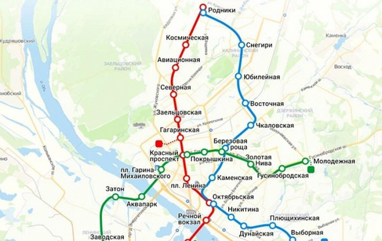 В Новосибирске определили места для двух новых станций метрополитена