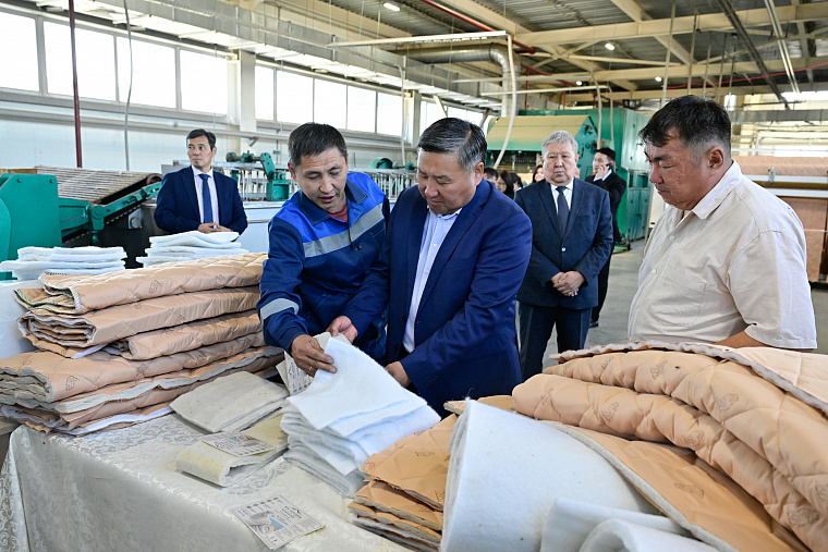 В Туве запустили цех по выпуску нетканых материалов из местной шерсти